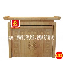 Bàn thờ chung cư gỗ Sồi 154 